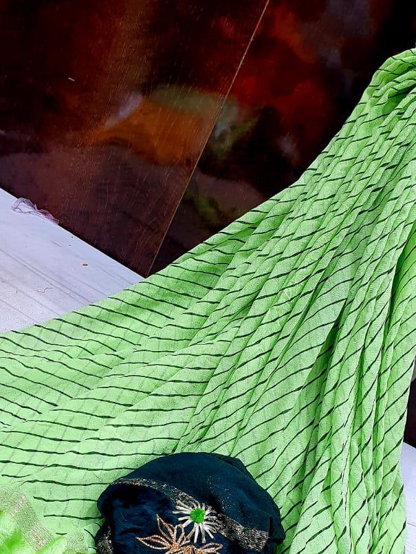 green silk lehenga - 17856597 - Zoom Image - 0