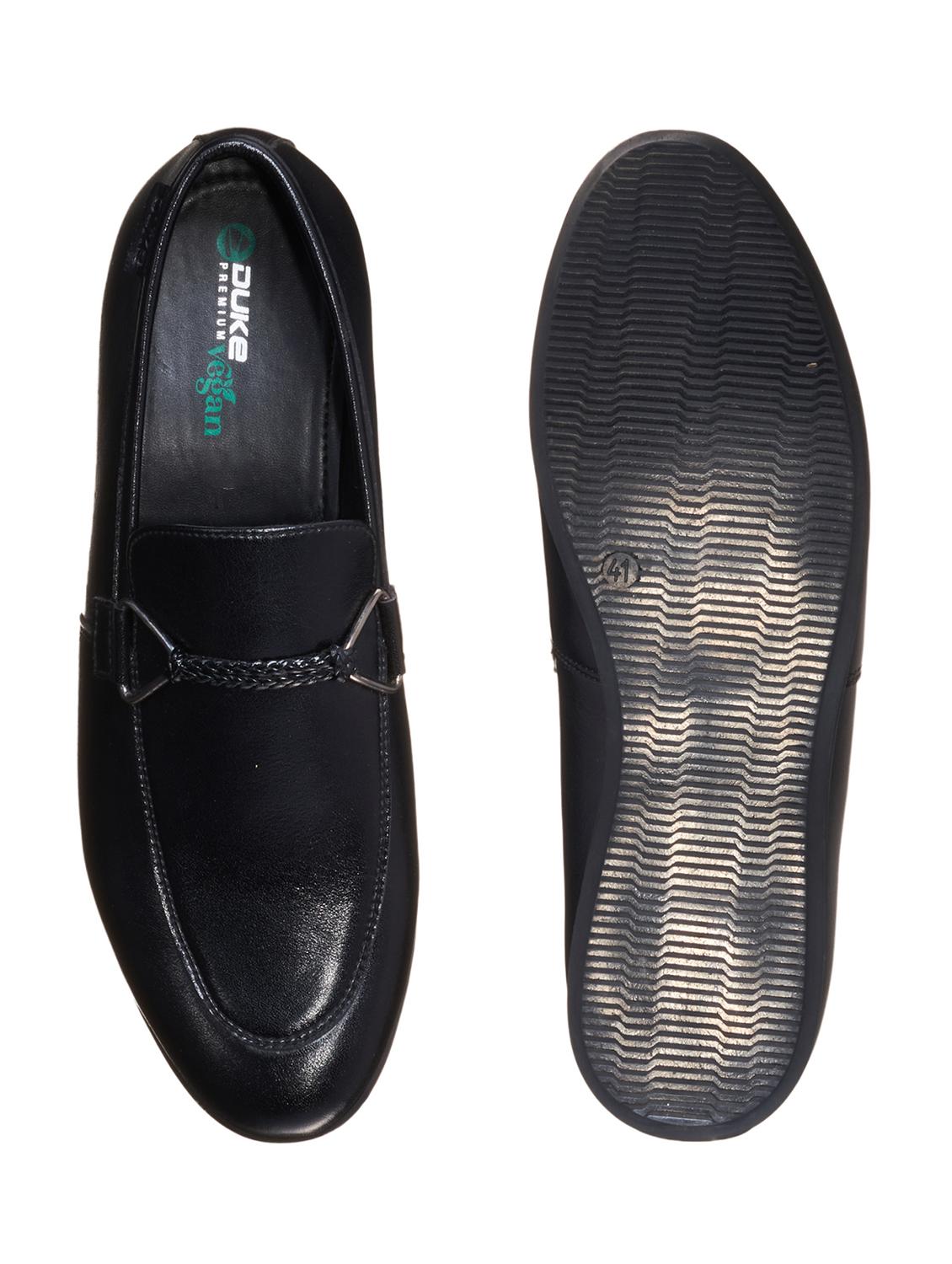black pu slip on loafers - 17856900 - Standard Image - 3