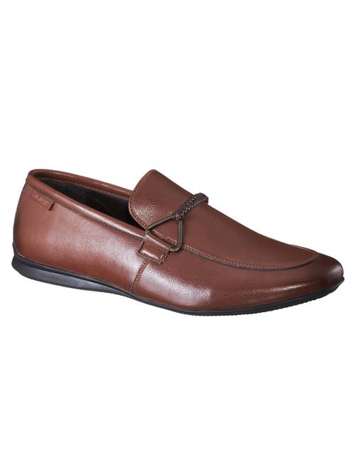 tan pu slip on loafers - 17856901 -  Standard Image - 0