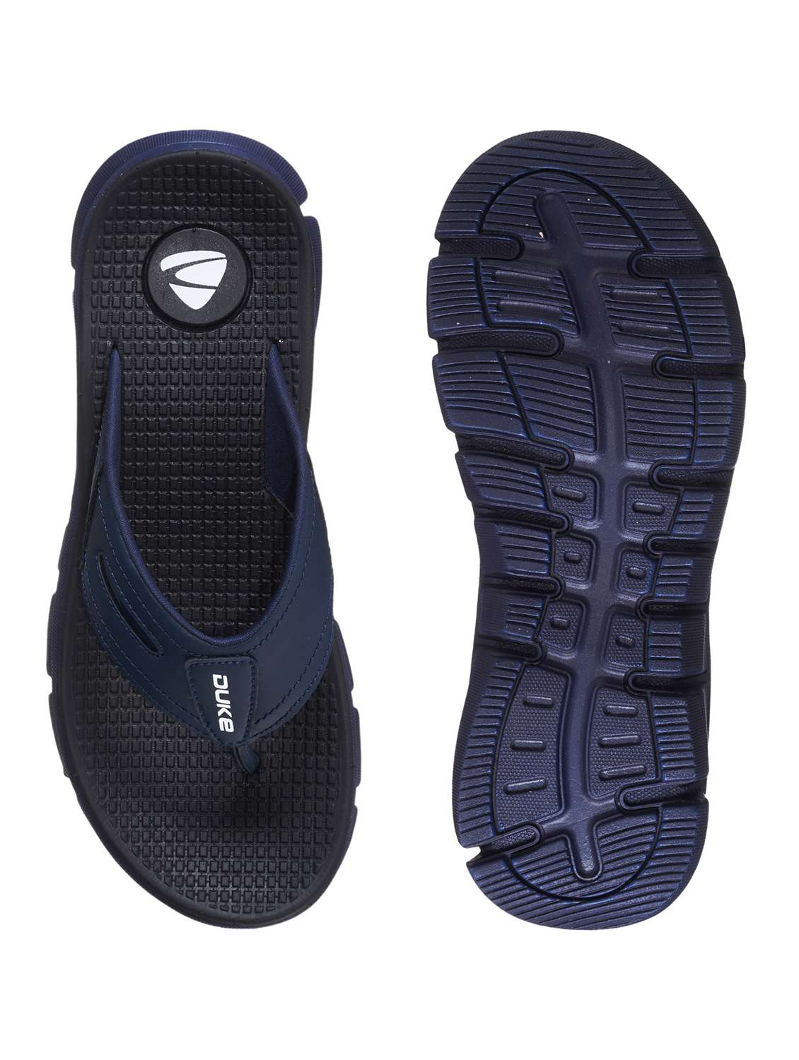 navy pu toe separator flip flops - 17856916 -  Standard Image - 3