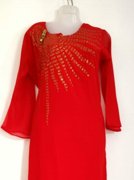 red net kaftan - 17859978 - Zoom Image - 0