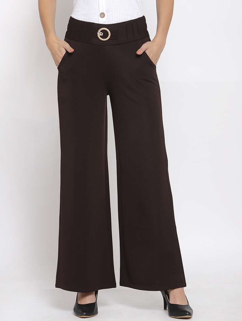 mid rise wide leg trouser - 17860277 - Zoom Image - 0