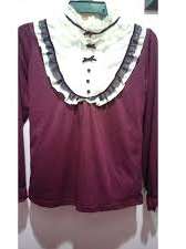 red cotton top - 17862016 - Zoom Image - 0
