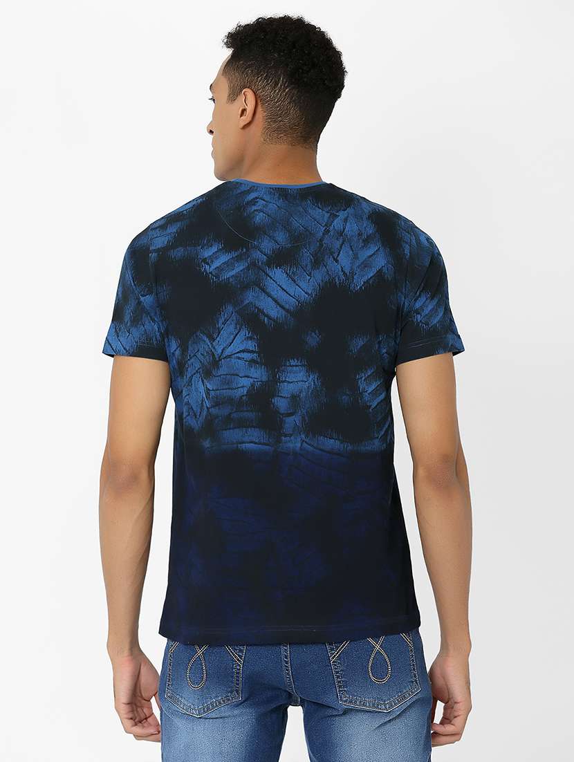navy blue printed t-shirt  - 17863846 -  Standard Image - 3