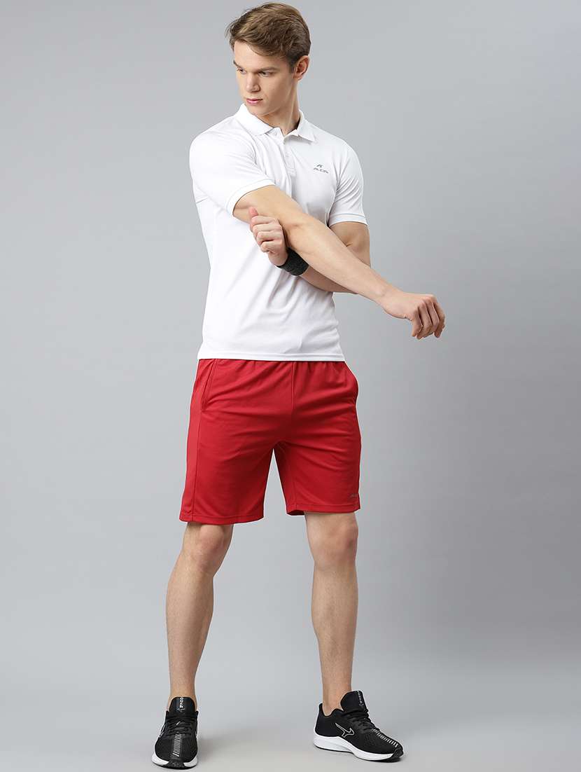 men red solid shorts - 17864157 -  Standard Image - 3