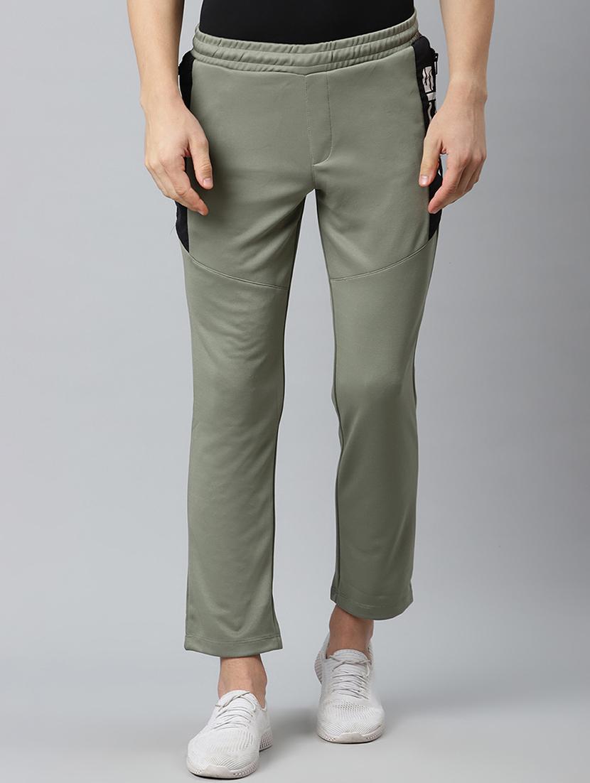 olive green side taped track pant - 17864159 - Zoom Image - 0