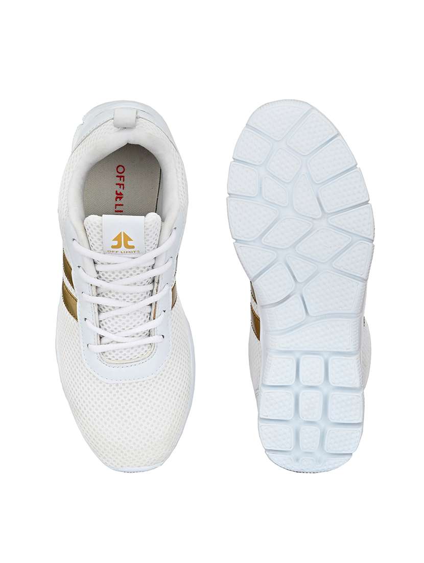 white mesh laceup sports shoes - 17865846 -  Standard Image - 3