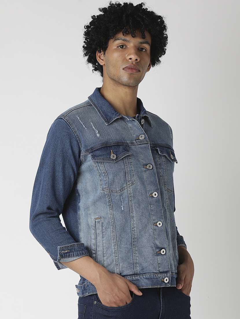 Blue Washed Denim Jacket from Jackets 