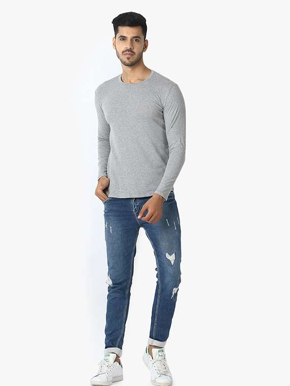 grey solid t-shirt - 17867806 -  Standard Image - 3