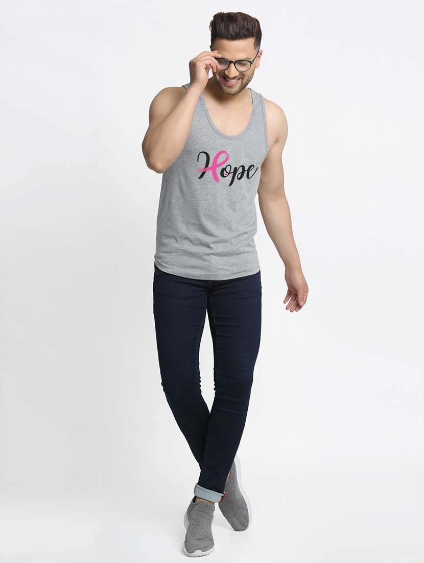 grey printed vest - 17868984 - Standard Image - 3