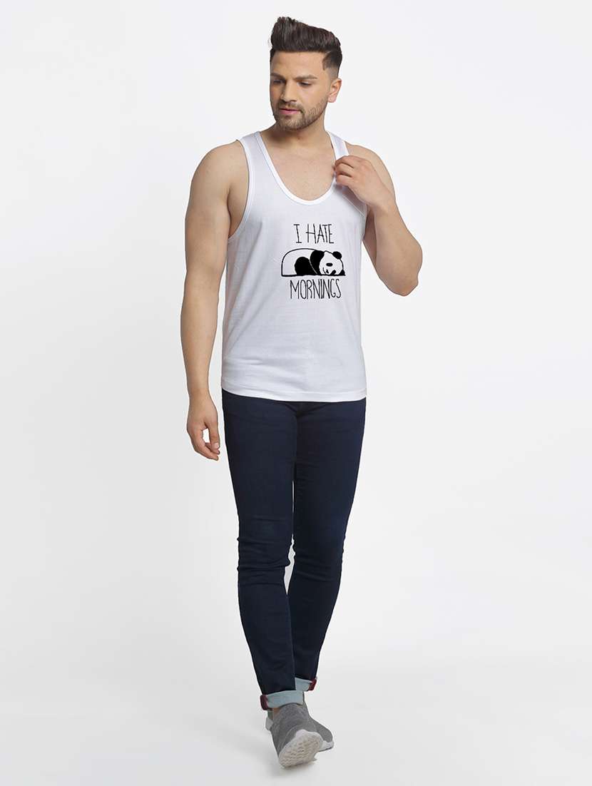 white printed vest - 17869005 -  Standard Image - 3