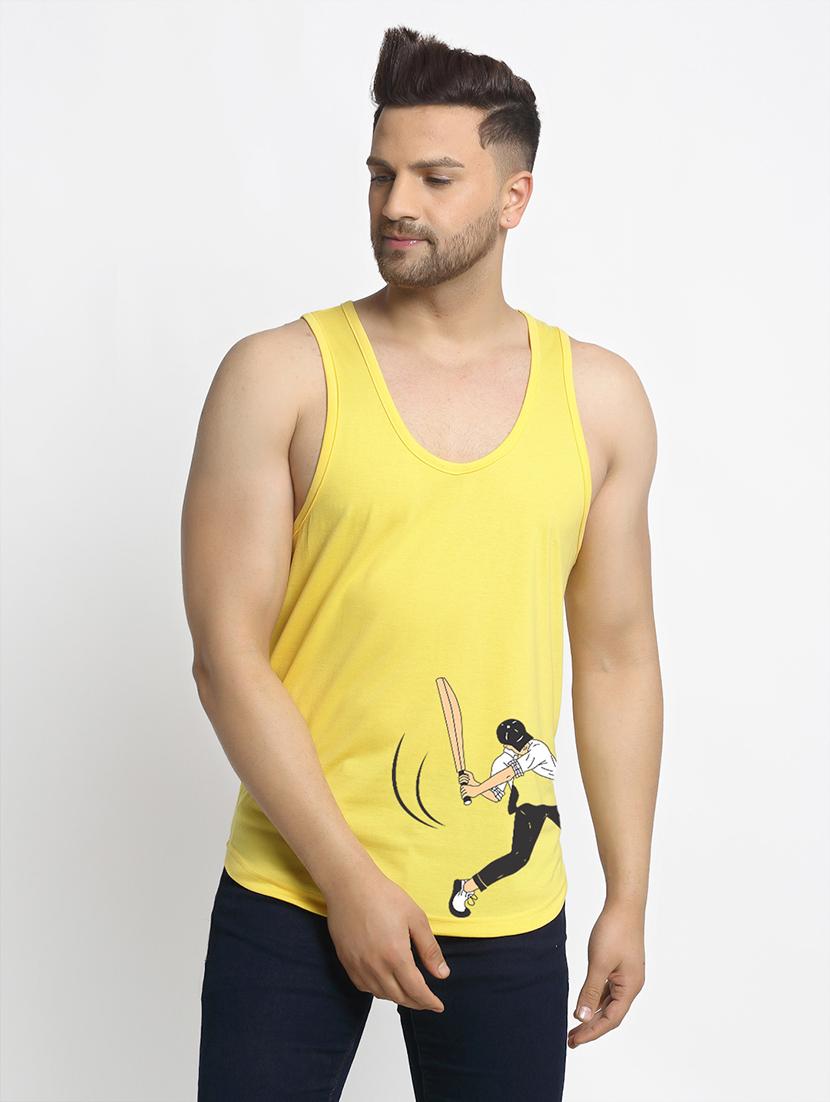 yellow printed vest - 17869007 - Zoom Image - 0