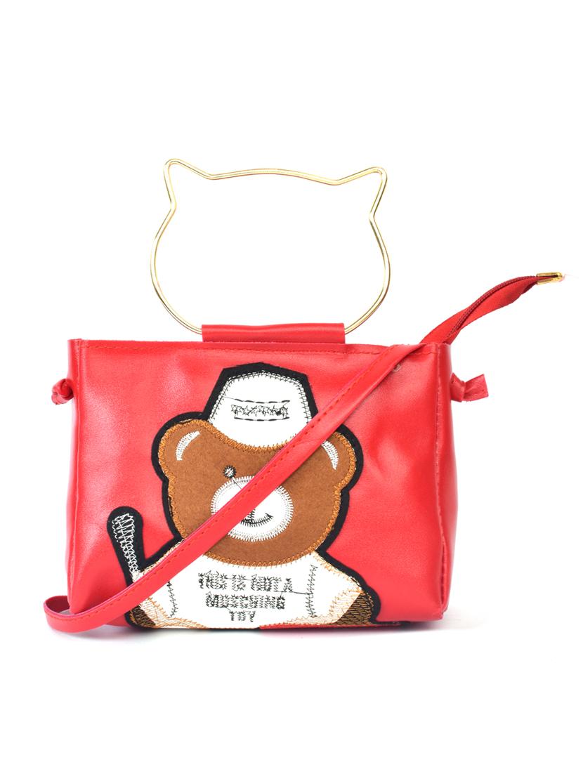 red leatherette (pu) sling bag - 17870702 - Zoom Image - 0