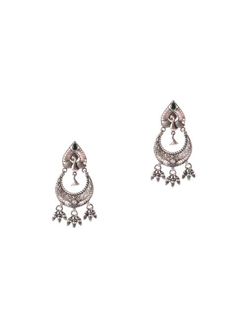silver tone silver drop earring - 17871770 - Standard Image - 0