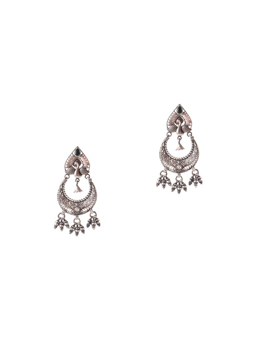 silver tone silver drop earring - 17871770 - Zoom Image - 0