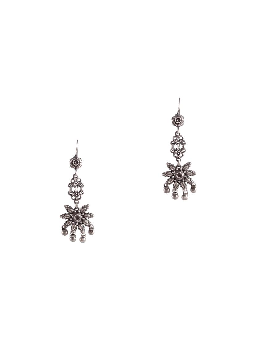 silver tone silver drop earring - 17871772 - Zoom Image - 0