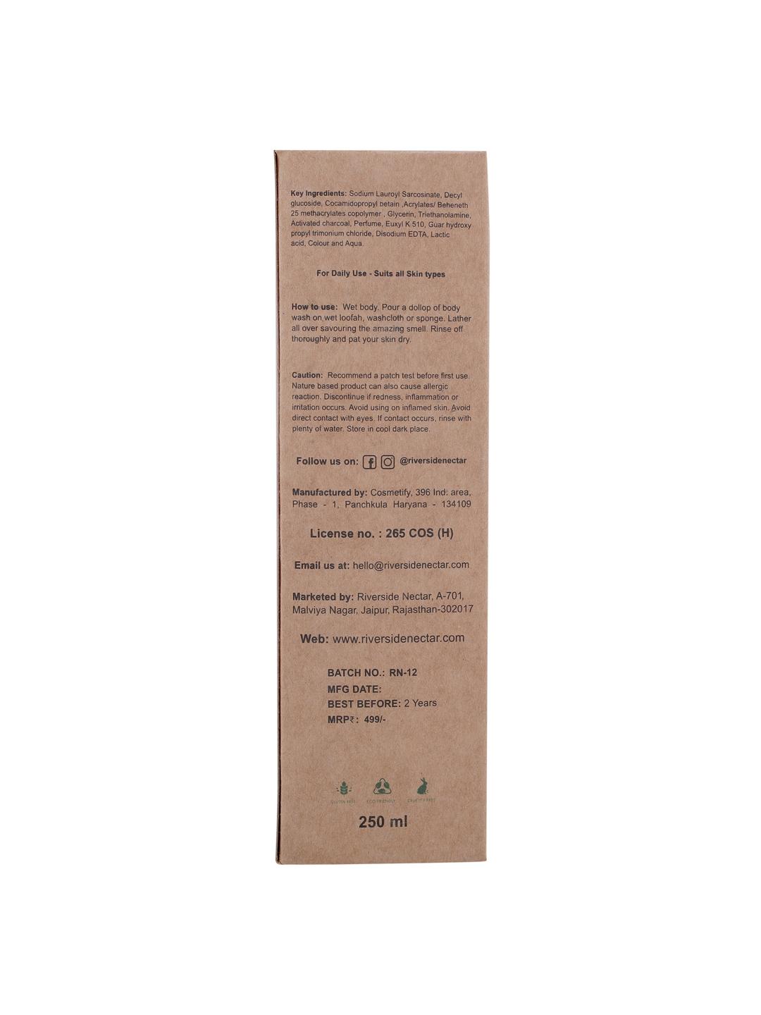 riverside nectar activated charcoal body wash - 17871926 - Standard Image - 5