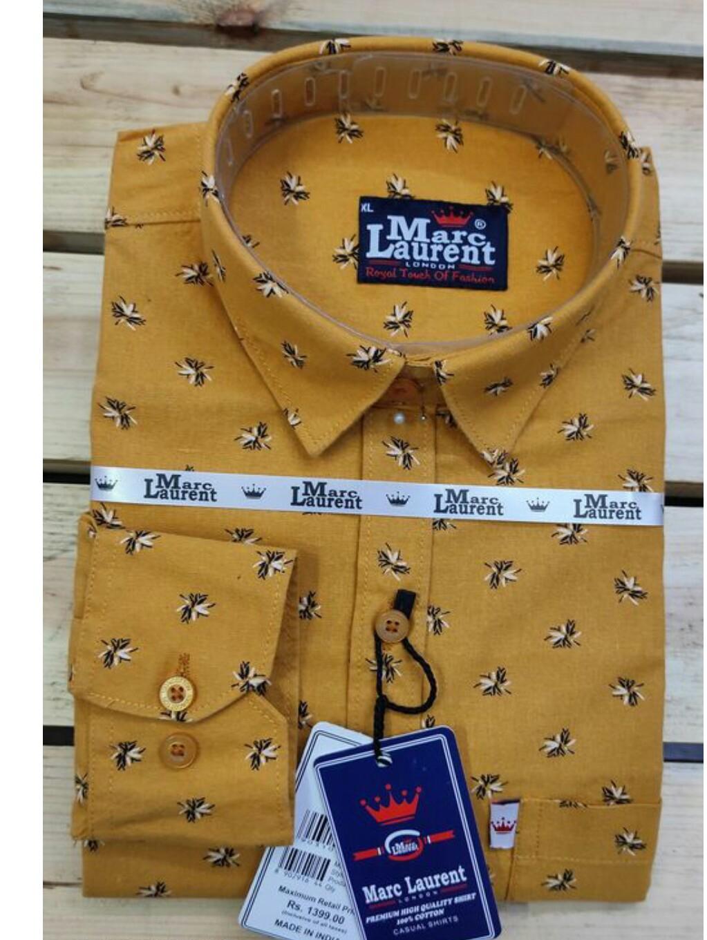 yellow cotton shirt - 17871954 - Zoom Image - 0