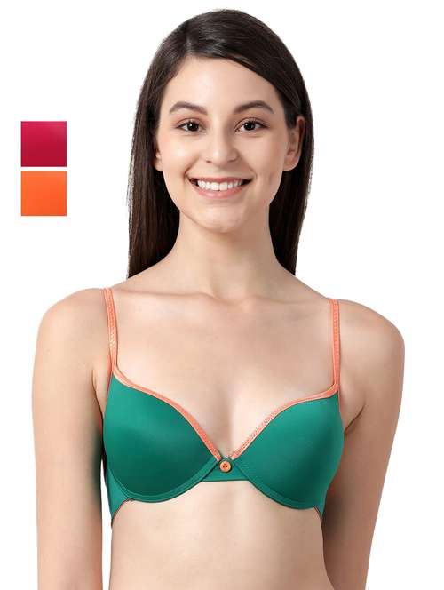set of 2 solid push up bra - 17872604 -  Standard Image - 0