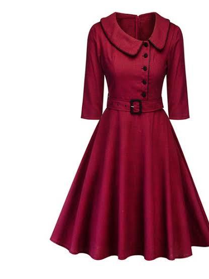 red nylon nightwear set - 17873329 -  Zoom Image - 0