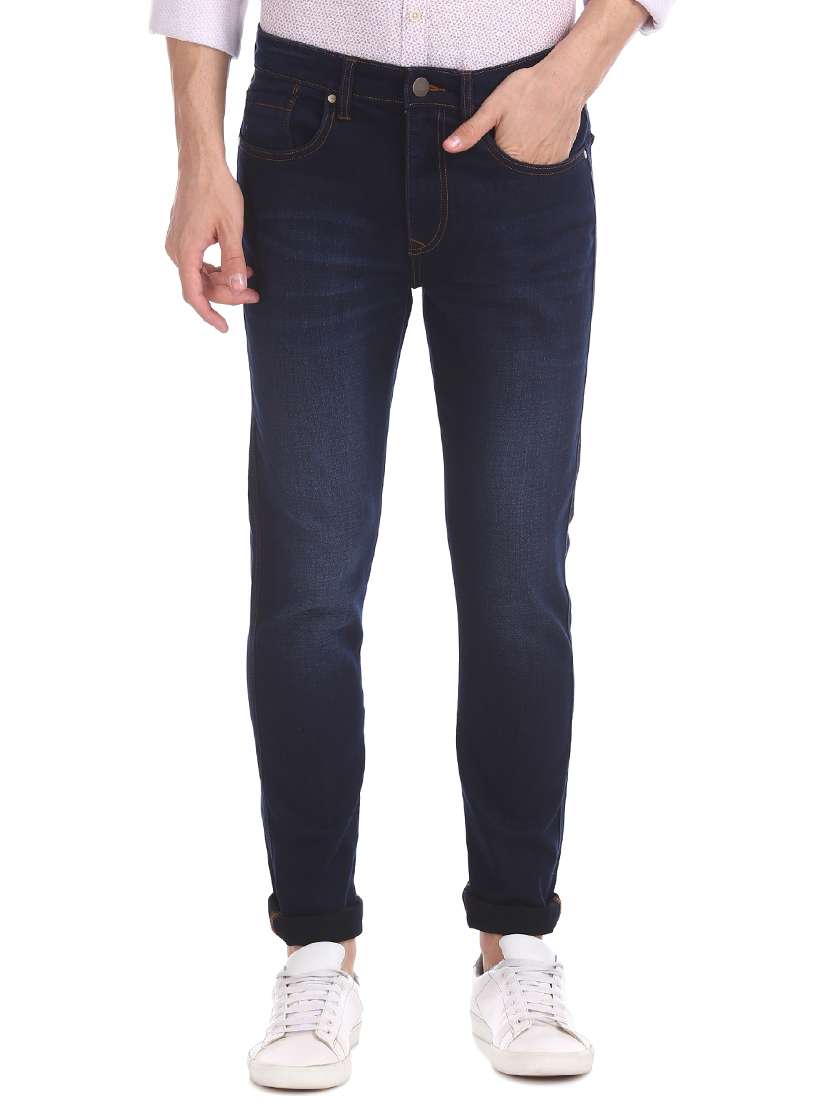 blue light washed denim jeans - 17873775 - Zoom Image - 0