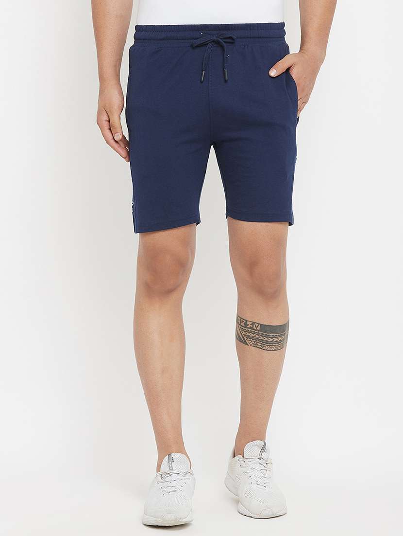 navy blue side taped shorts - 17874024 - Zoom Image - 0
