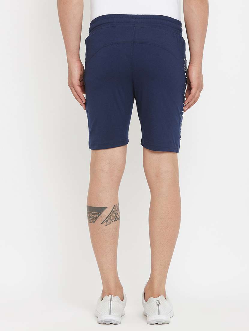 navy blue side taped shorts - 17874024 - Standard Image - 3