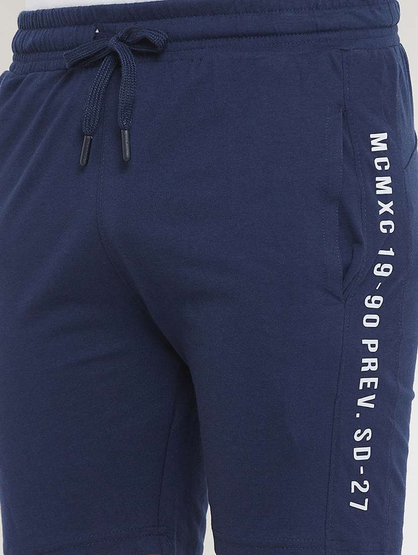 navy blue side taped shorts - 17874024 - Standard Image - 5