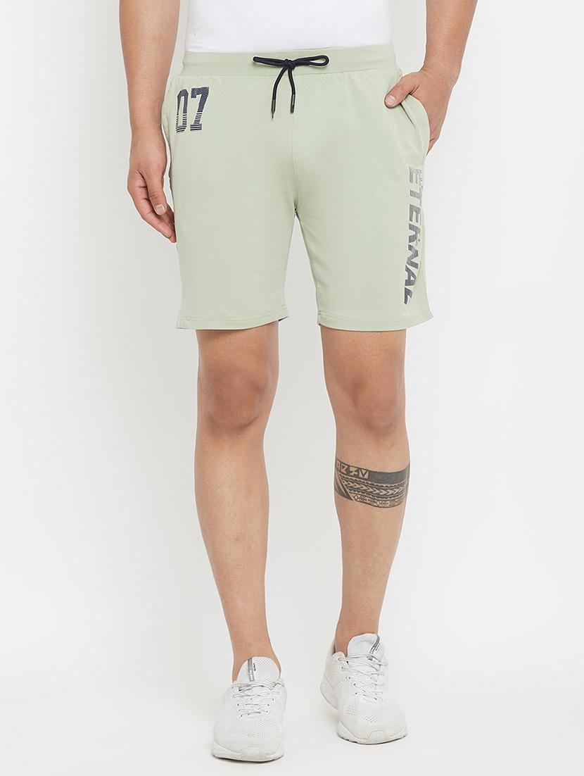 olive green printed shorts - 17874026 -  Zoom Image - 0