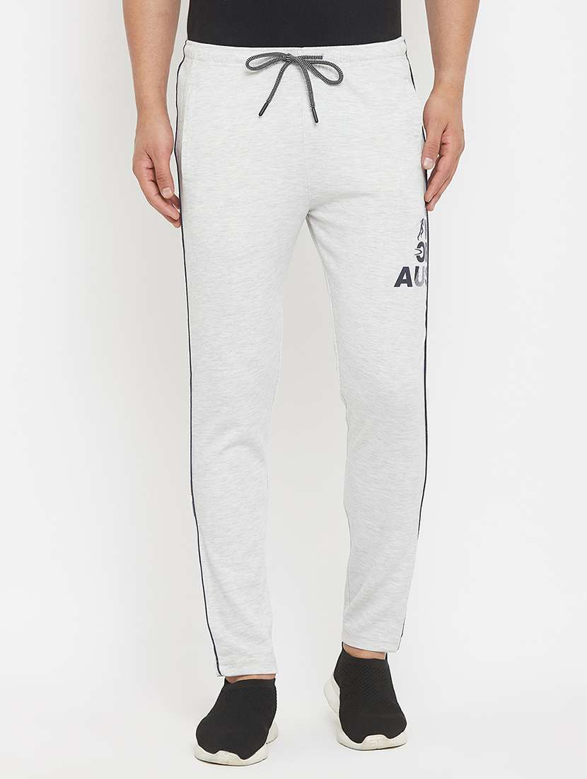 white printed full length track pant - 17874032 - Zoom Image - 0