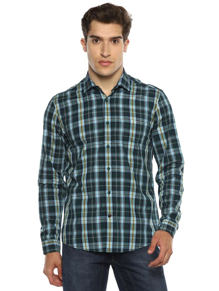 mens checks casual shirt - 17874274 -  Zoom Image - 0