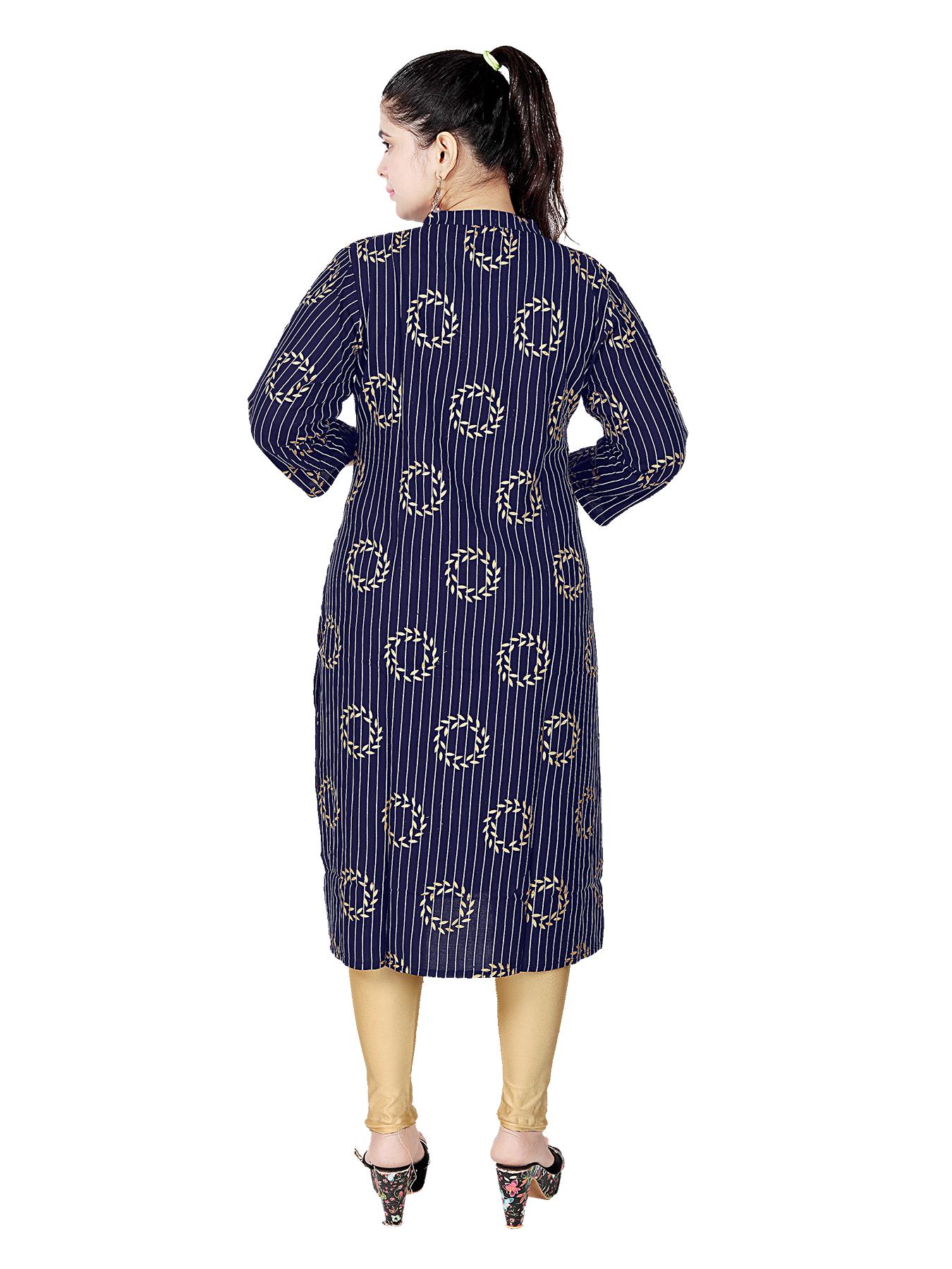 straight kurtis comes with full sleeves with mask - 17874305 - Standard Image - 3