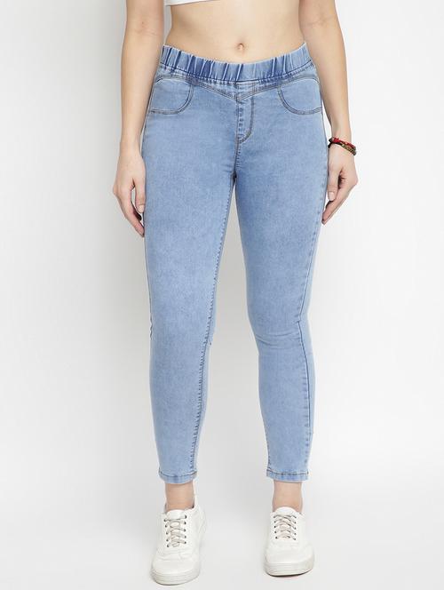 mid rise solid jegging - 17874606 - Standard Image - 0