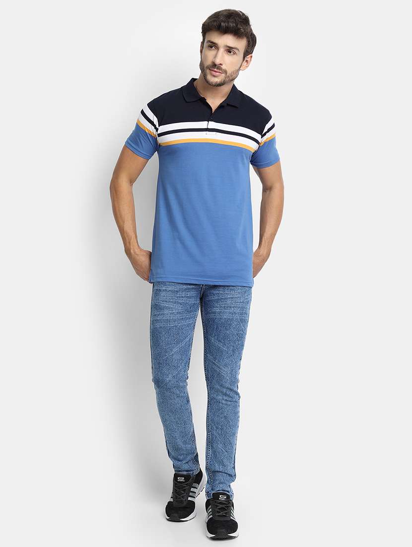 blue light-washed denim jeans - 17874810 - Standard Image - 3