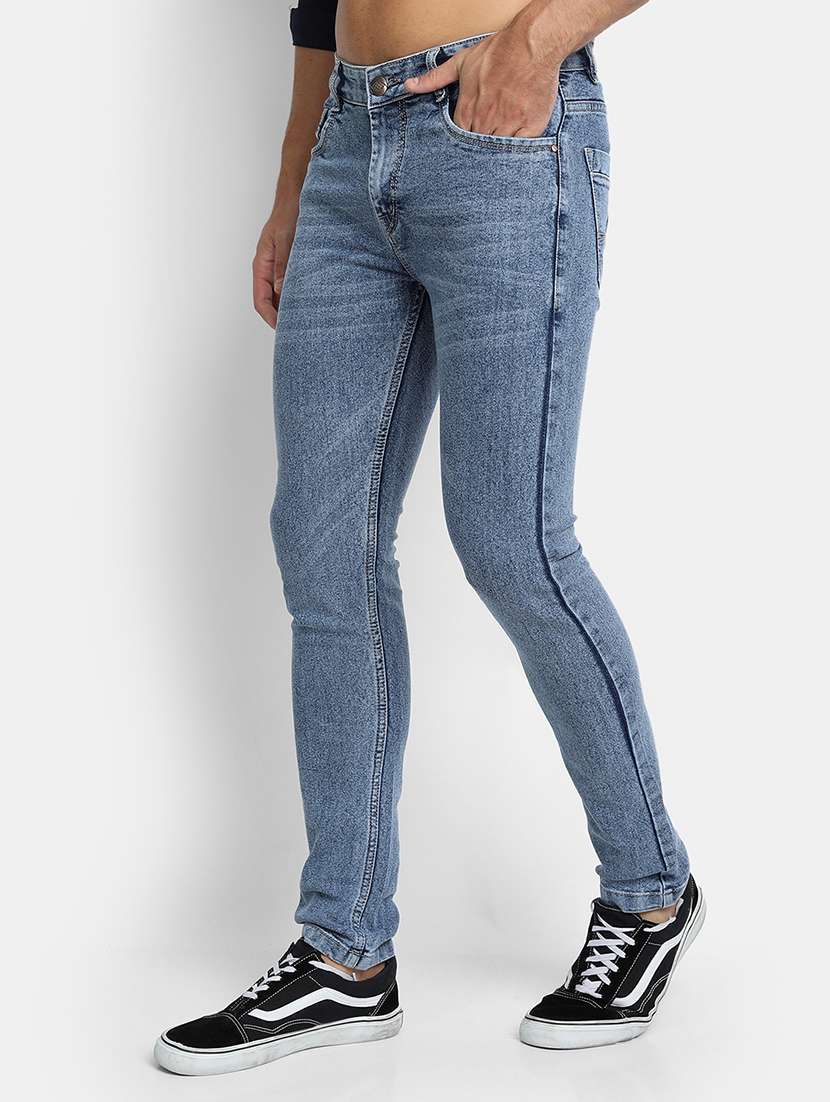 mens slim fit plain jeans