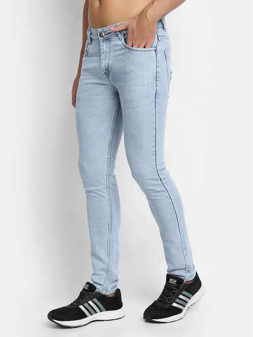 mens slim fit plain jeans - 17874813 - Standard Image - 0