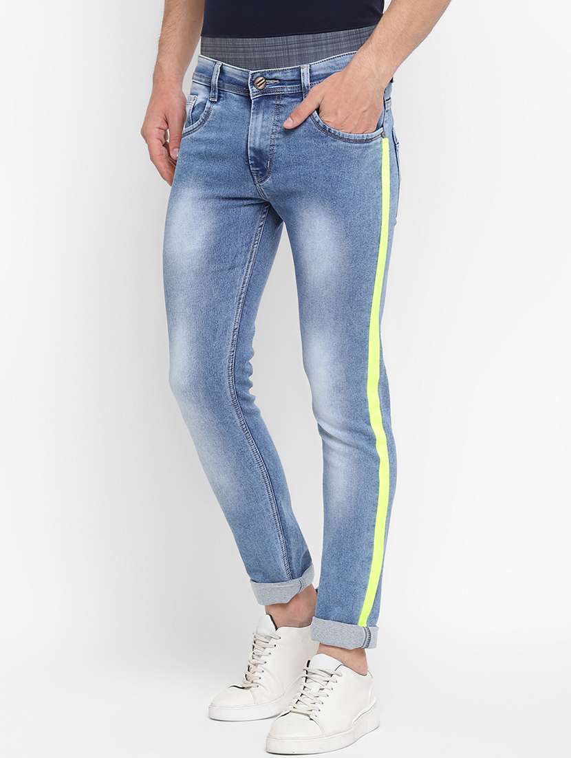 mens skinny fit plain jeans
