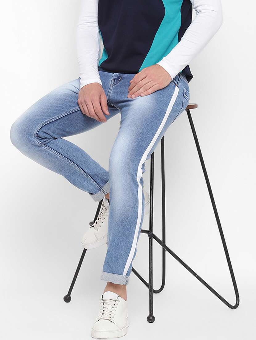 mens slim fit plain jeans - 17874816 - Standard Image - 3
