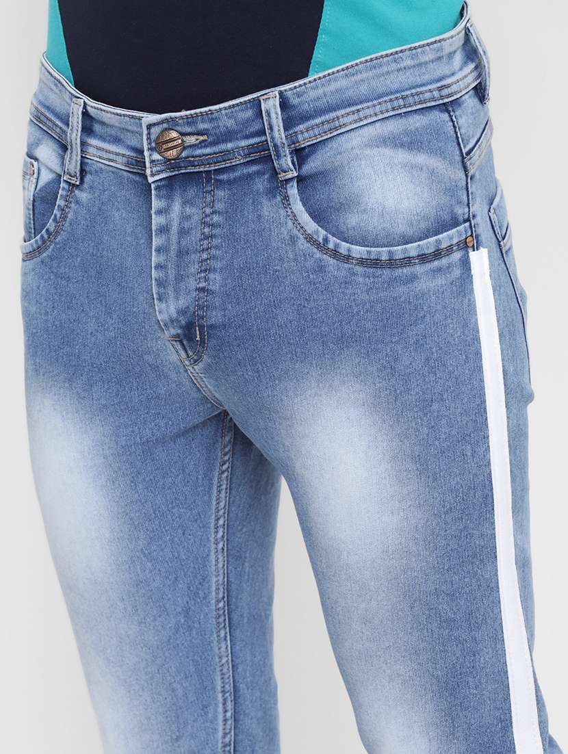 mens slim fit plain jeans - 17874816 - Standard Image - 5