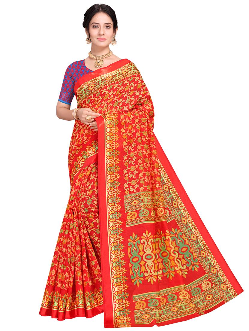 ikat woven saree with blouse - 17875951 - Zoom Image - 0