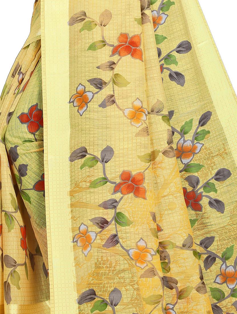 floral printed saree - 17875952 - Standard Image - 3