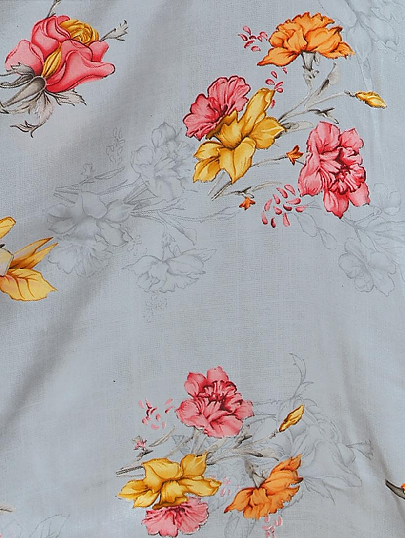 floral printed saree with blouse - 17882711 - Standard Image - 3