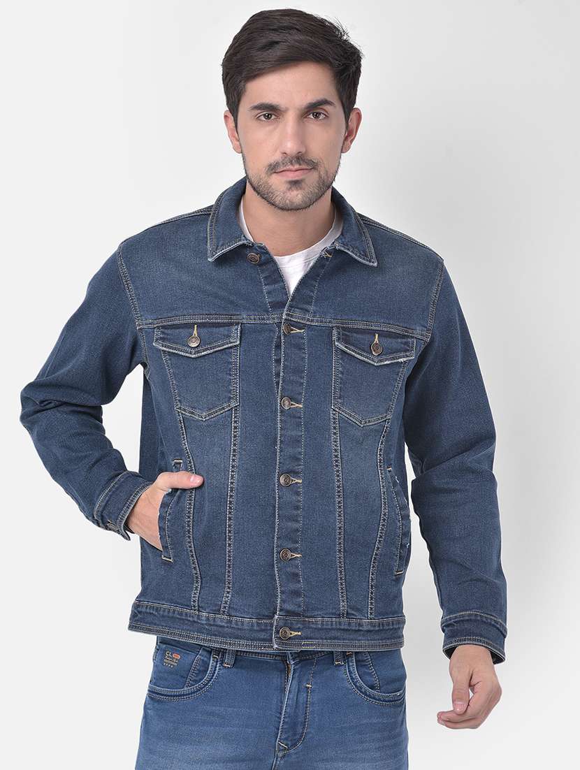 blue washed denim jacket - 17882904 -  Zoom Image - 0