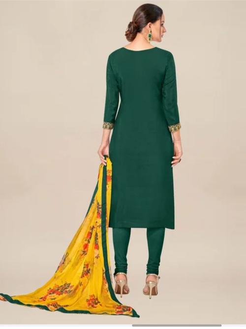 chanderi cotton embroidered suit for women  - 17883637 -  Standard Image - 0