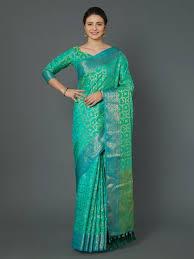 green silk saree - 17883851 -  Zoom Image - 0
