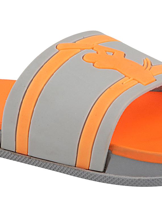 orange rubber slip on flip flops - 17885319 - Standard Image - 3