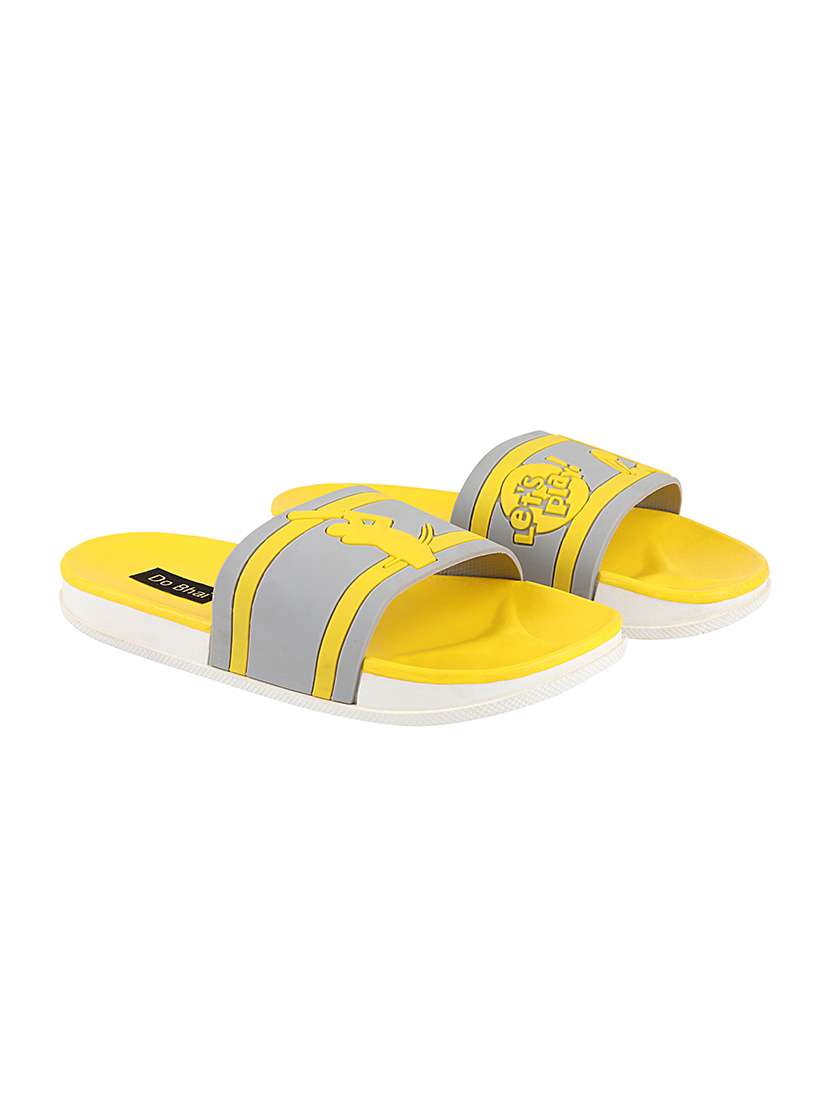 yellow rubber slip on flip flops - 17885320 - Zoom Image - 0