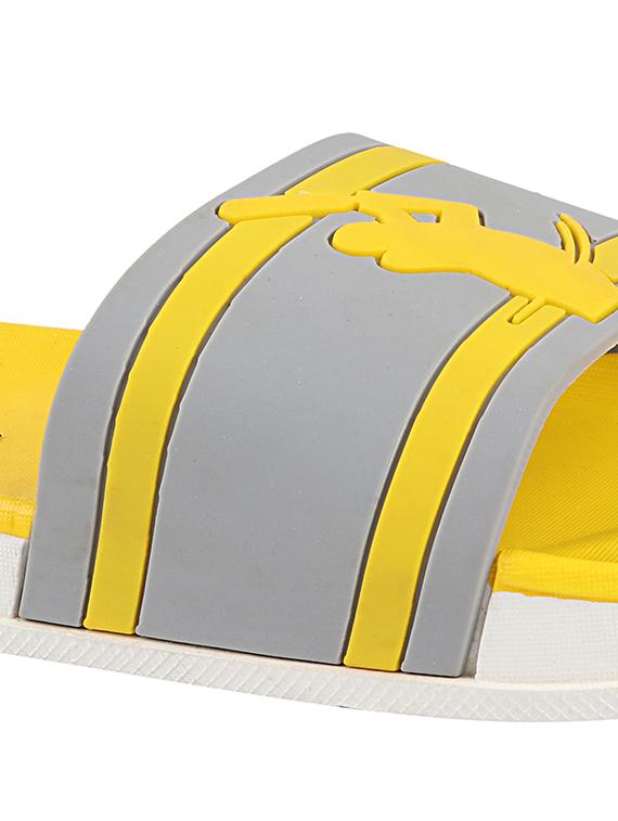 yellow rubber slip on flip flops - 17885320 - Standard Image - 3