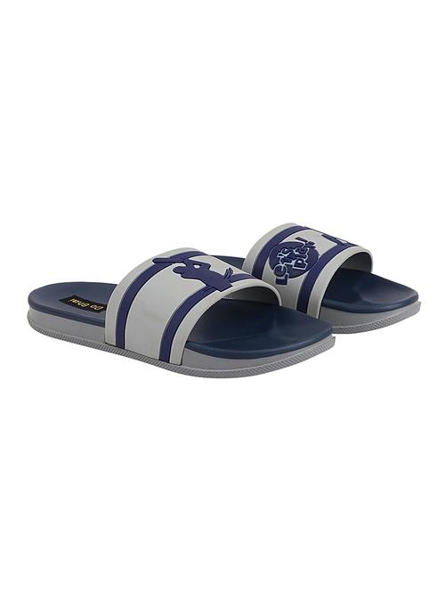 grey rubber slip on flip flops - 17885323 - Standard Image - 0