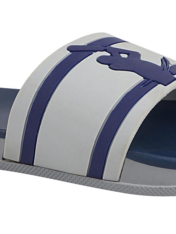 grey rubber slip on flip flops - 17885323 - Standard Image - 3